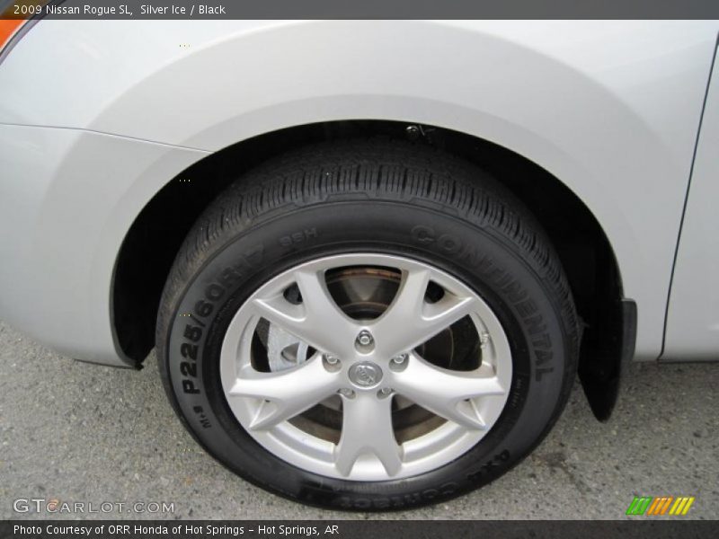 Silver Ice / Black 2009 Nissan Rogue SL