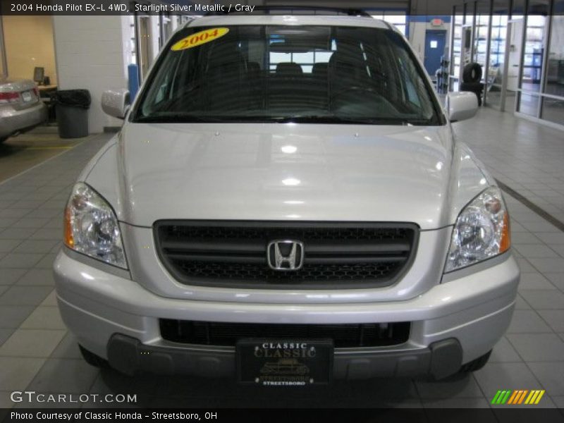 Starlight Silver Metallic / Gray 2004 Honda Pilot EX-L 4WD