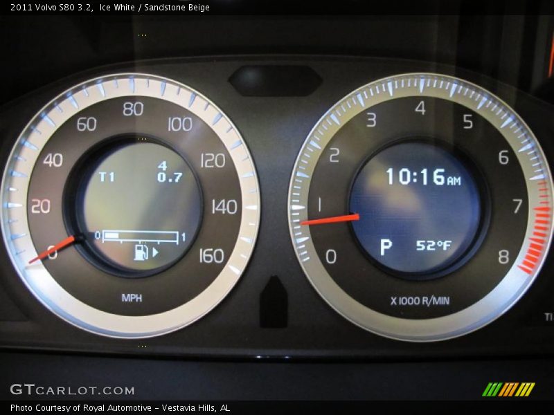  2011 S80 3.2 3.2 Gauges