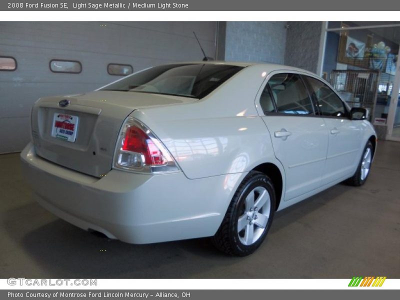 Light Sage Metallic / Medium Light Stone 2008 Ford Fusion SE