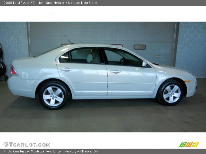 Light Sage Metallic / Medium Light Stone 2008 Ford Fusion SE