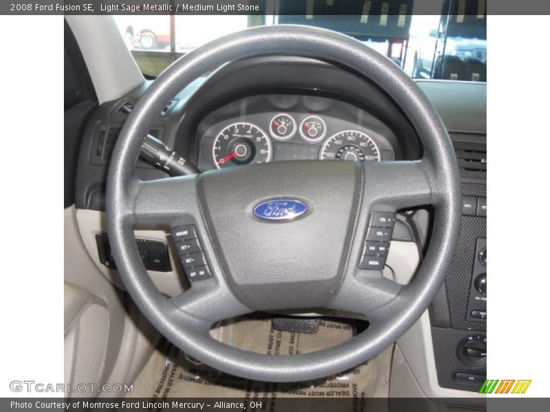 Light Sage Metallic / Medium Light Stone 2008 Ford Fusion SE