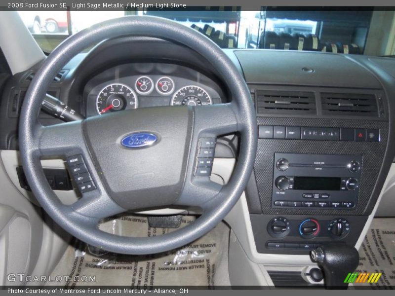 Light Sage Metallic / Medium Light Stone 2008 Ford Fusion SE