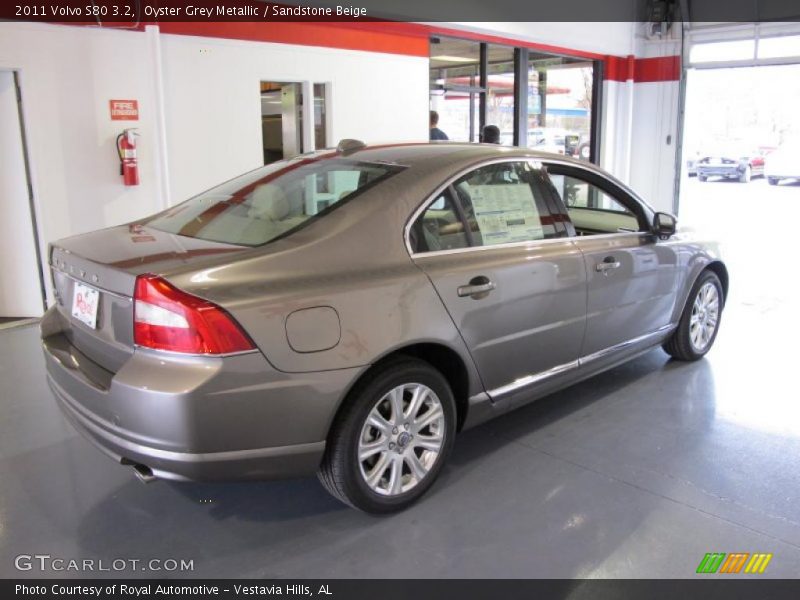 Oyster Grey Metallic / Sandstone Beige 2011 Volvo S80 3.2