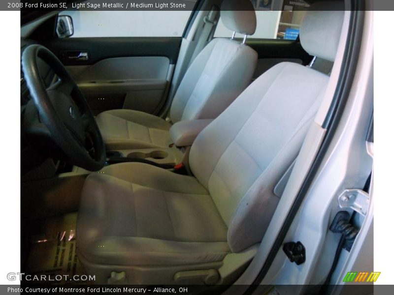Light Sage Metallic / Medium Light Stone 2008 Ford Fusion SE