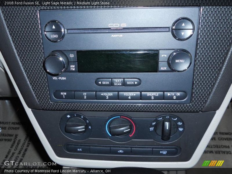 Light Sage Metallic / Medium Light Stone 2008 Ford Fusion SE