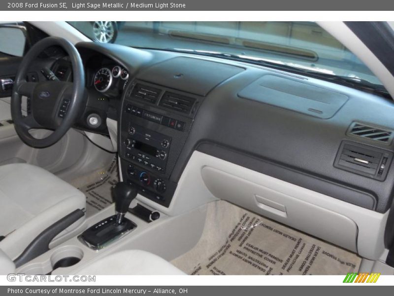 Light Sage Metallic / Medium Light Stone 2008 Ford Fusion SE