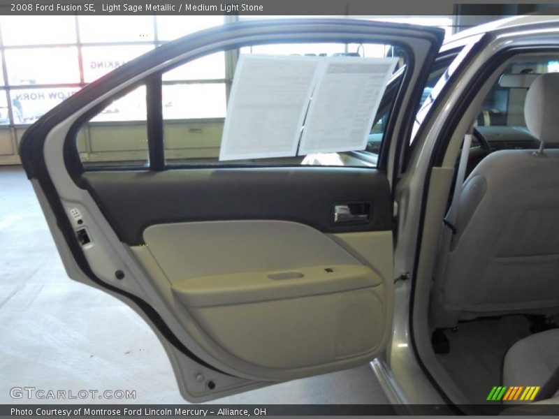 Light Sage Metallic / Medium Light Stone 2008 Ford Fusion SE