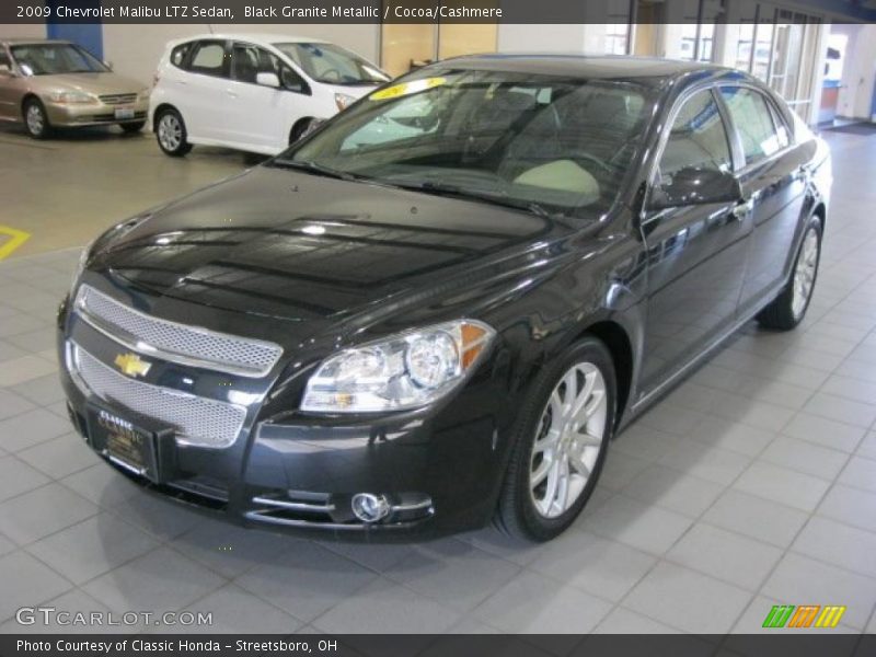 Black Granite Metallic / Cocoa/Cashmere 2009 Chevrolet Malibu LTZ Sedan