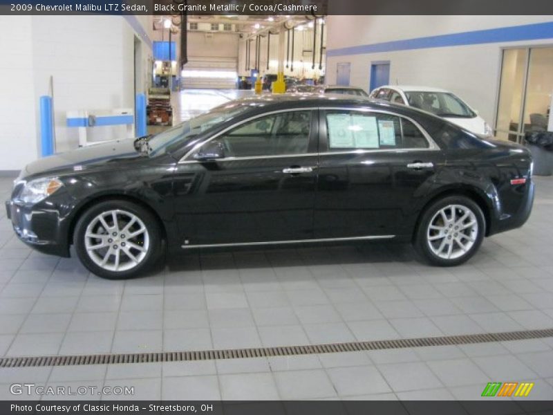Black Granite Metallic / Cocoa/Cashmere 2009 Chevrolet Malibu LTZ Sedan