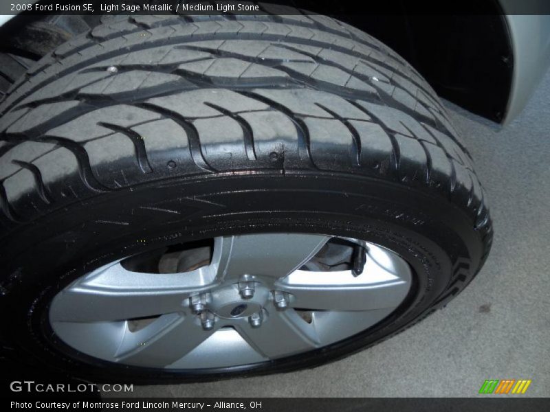 Light Sage Metallic / Medium Light Stone 2008 Ford Fusion SE