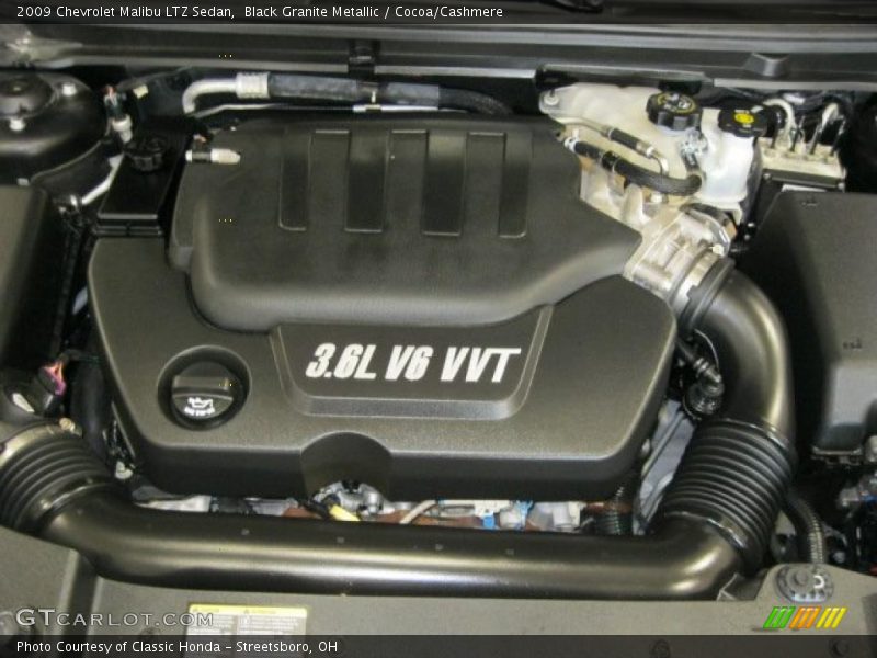 Black Granite Metallic / Cocoa/Cashmere 2009 Chevrolet Malibu LTZ Sedan