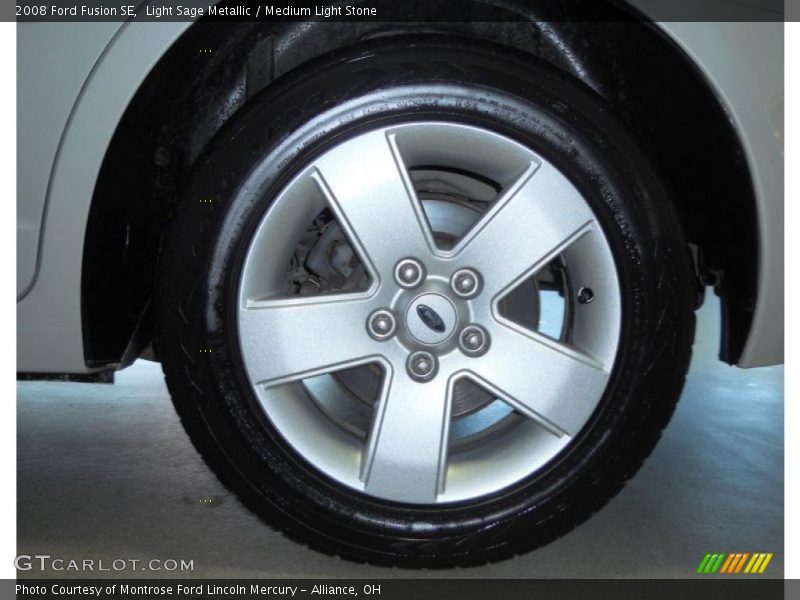Light Sage Metallic / Medium Light Stone 2008 Ford Fusion SE
