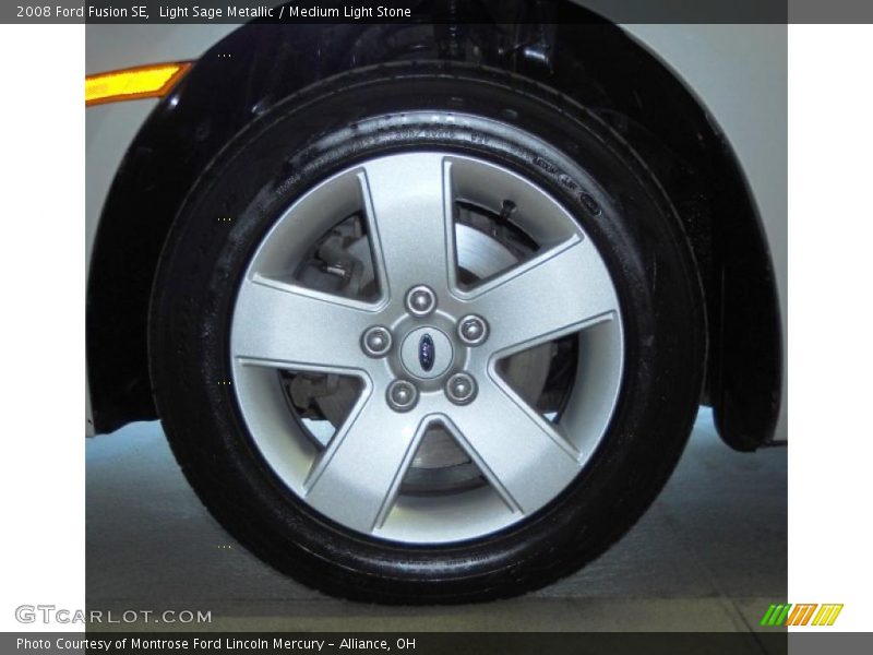 Light Sage Metallic / Medium Light Stone 2008 Ford Fusion SE