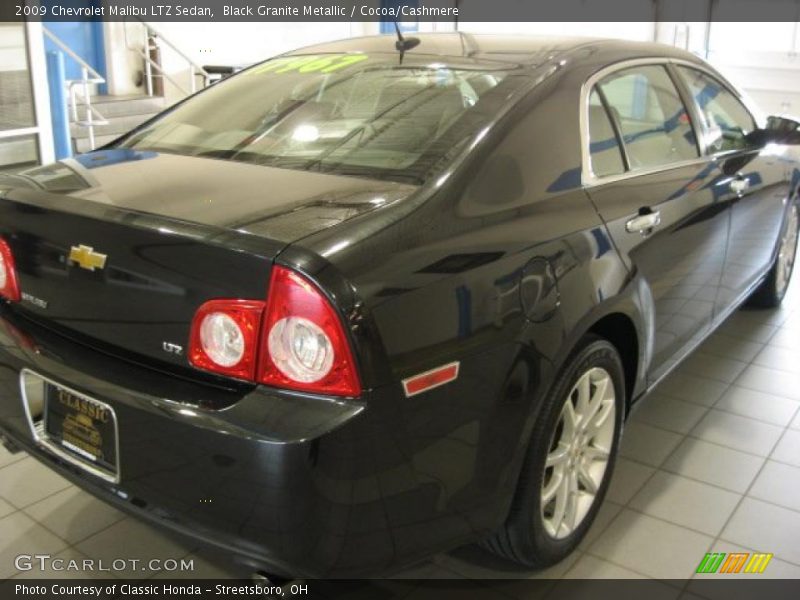 Black Granite Metallic / Cocoa/Cashmere 2009 Chevrolet Malibu LTZ Sedan