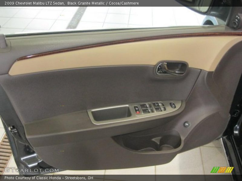Black Granite Metallic / Cocoa/Cashmere 2009 Chevrolet Malibu LTZ Sedan