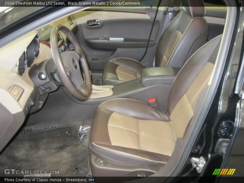 Black Granite Metallic / Cocoa/Cashmere 2009 Chevrolet Malibu LTZ Sedan