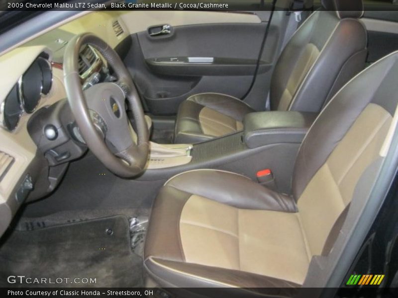 Black Granite Metallic / Cocoa/Cashmere 2009 Chevrolet Malibu LTZ Sedan