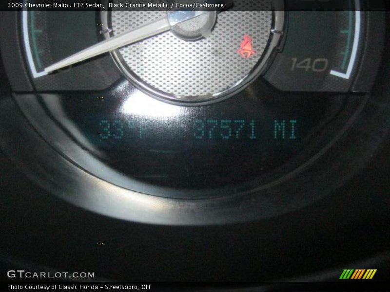 Black Granite Metallic / Cocoa/Cashmere 2009 Chevrolet Malibu LTZ Sedan