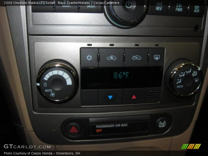 Black Granite Metallic / Cocoa/Cashmere 2009 Chevrolet Malibu LTZ Sedan