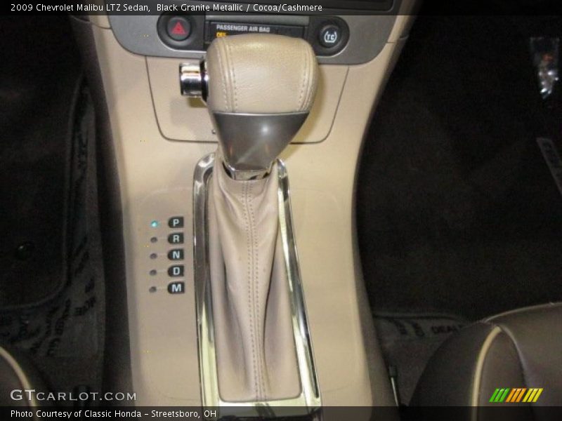 Black Granite Metallic / Cocoa/Cashmere 2009 Chevrolet Malibu LTZ Sedan