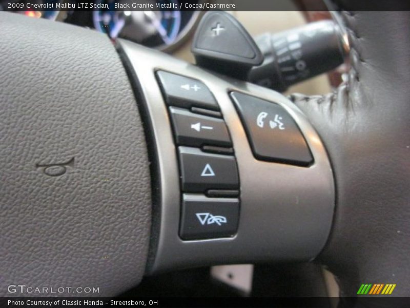 Black Granite Metallic / Cocoa/Cashmere 2009 Chevrolet Malibu LTZ Sedan