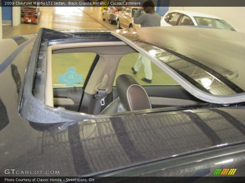 Black Granite Metallic / Cocoa/Cashmere 2009 Chevrolet Malibu LTZ Sedan
