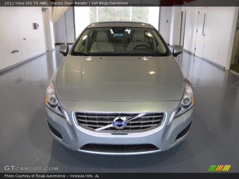 Electric Silver Metallic / Soft Beige/Sandstone 2011 Volvo S60 T6 AWD
