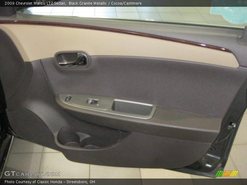 Black Granite Metallic / Cocoa/Cashmere 2009 Chevrolet Malibu LTZ Sedan
