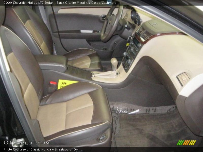 Black Granite Metallic / Cocoa/Cashmere 2009 Chevrolet Malibu LTZ Sedan
