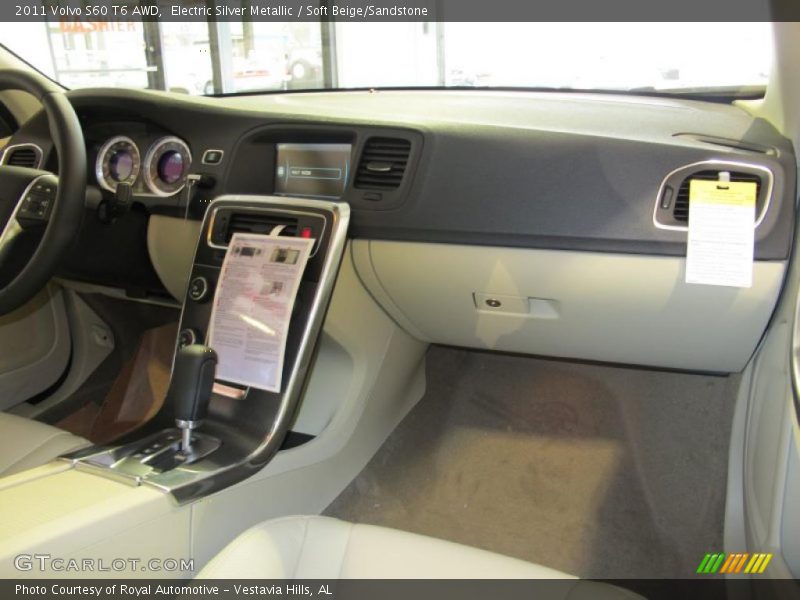 Electric Silver Metallic / Soft Beige/Sandstone 2011 Volvo S60 T6 AWD
