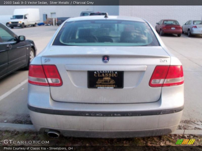 Silver Metallic / Charcoal Grey 2003 Saab 9-3 Vector Sedan