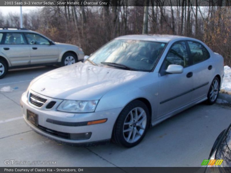 Silver Metallic / Charcoal Grey 2003 Saab 9-3 Vector Sedan