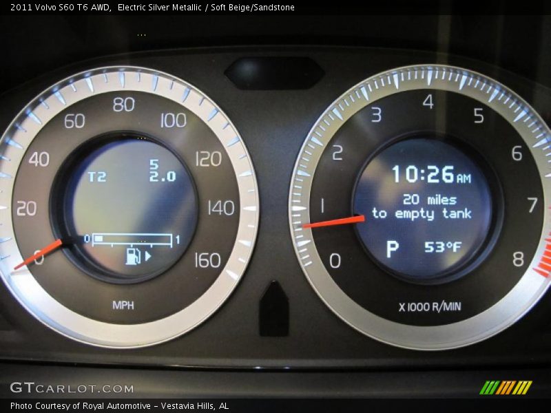 Electric Silver Metallic / Soft Beige/Sandstone 2011 Volvo S60 T6 AWD