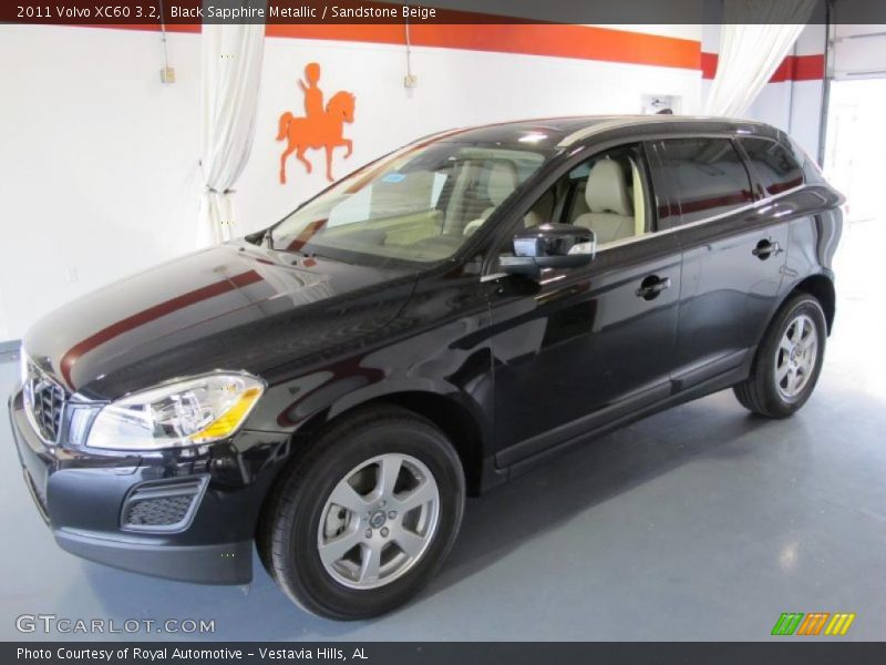 Black Sapphire Metallic / Sandstone Beige 2011 Volvo XC60 3.2