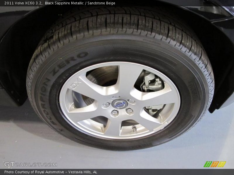 Black Sapphire Metallic / Sandstone Beige 2011 Volvo XC60 3.2