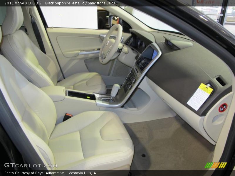 Black Sapphire Metallic / Sandstone Beige 2011 Volvo XC60 3.2
