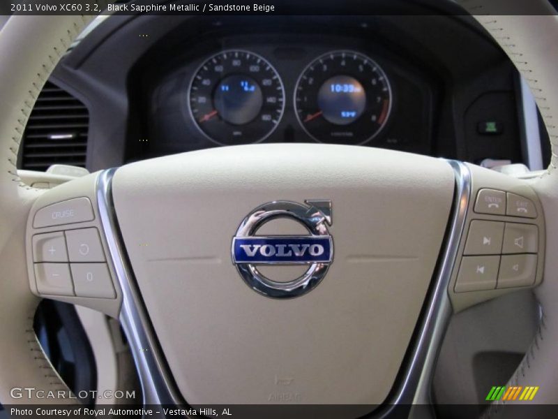 Black Sapphire Metallic / Sandstone Beige 2011 Volvo XC60 3.2