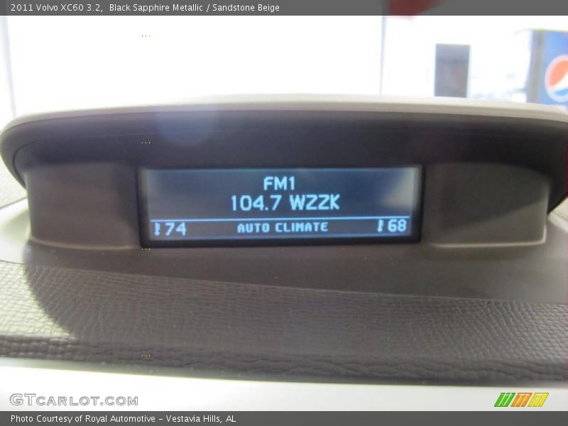 Black Sapphire Metallic / Sandstone Beige 2011 Volvo XC60 3.2