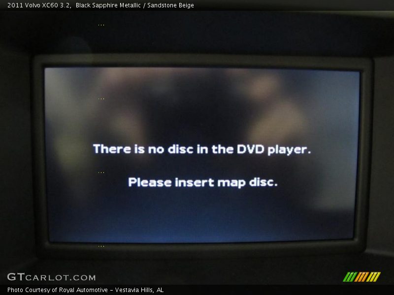 Black Sapphire Metallic / Sandstone Beige 2011 Volvo XC60 3.2