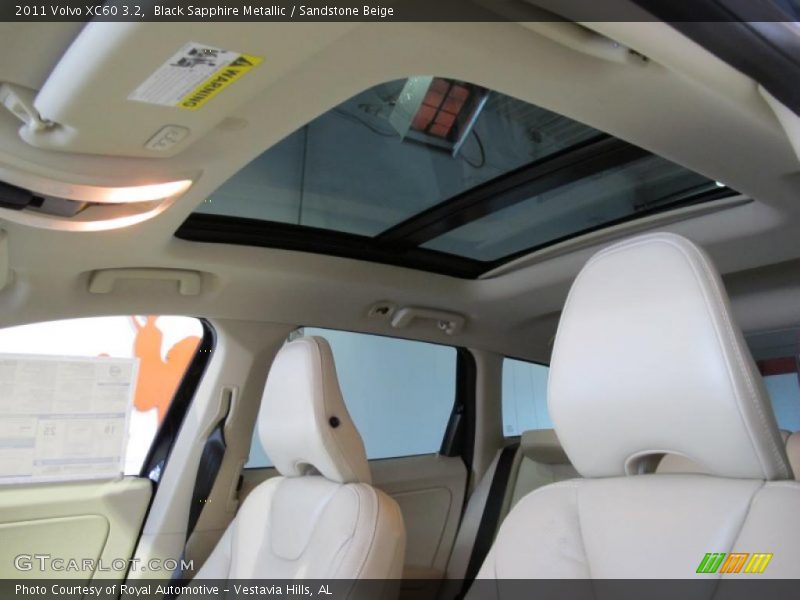 Black Sapphire Metallic / Sandstone Beige 2011 Volvo XC60 3.2