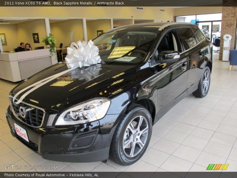 Black Sapphire Metallic / Anthracite Black 2011 Volvo XC60 T6 AWD