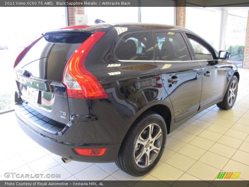 Black Sapphire Metallic / Anthracite Black 2011 Volvo XC60 T6 AWD
