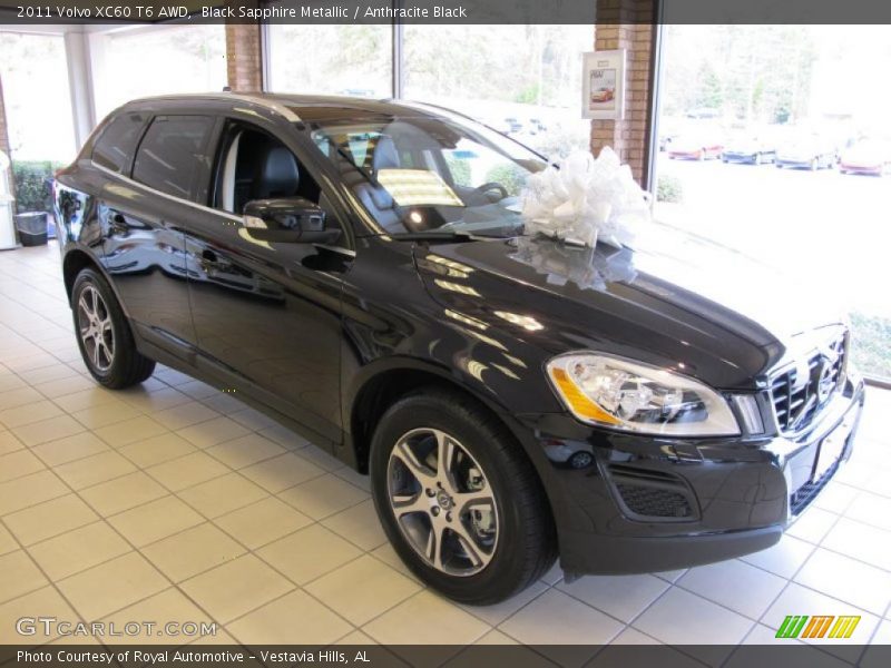 Black Sapphire Metallic / Anthracite Black 2011 Volvo XC60 T6 AWD