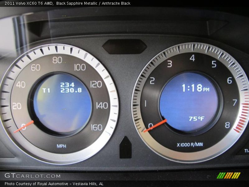  2011 XC60 T6 AWD T6 AWD Gauges