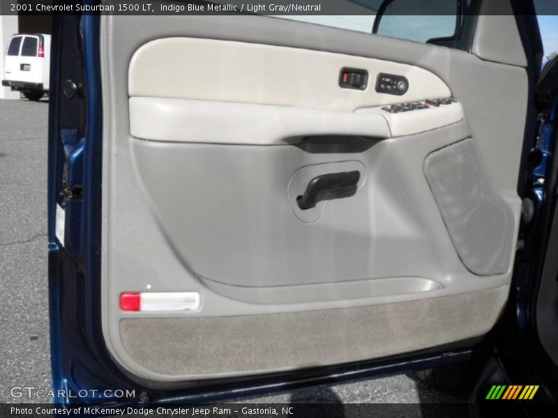 Indigo Blue Metallic / Light Gray/Neutral 2001 Chevrolet Suburban 1500 LT