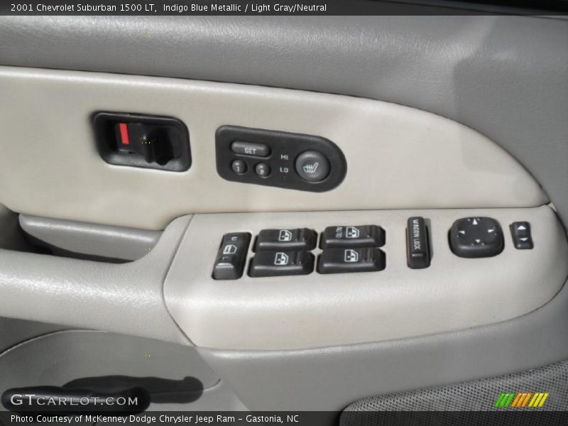 Indigo Blue Metallic / Light Gray/Neutral 2001 Chevrolet Suburban 1500 LT