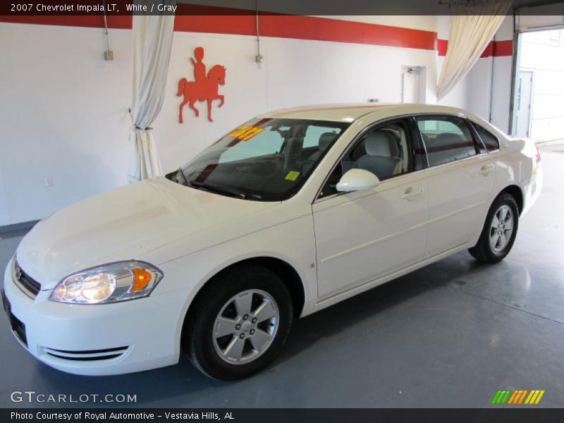 White / Gray 2007 Chevrolet Impala LT