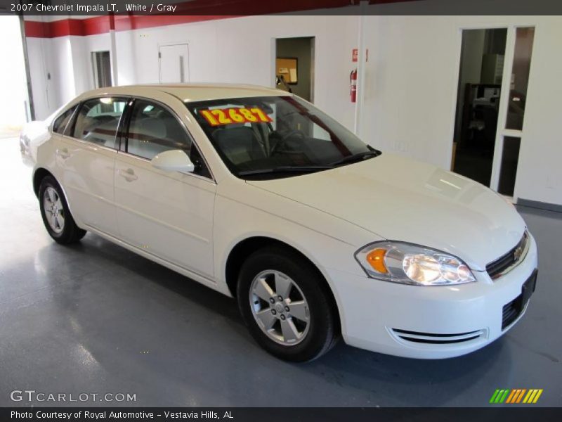 White / Gray 2007 Chevrolet Impala LT