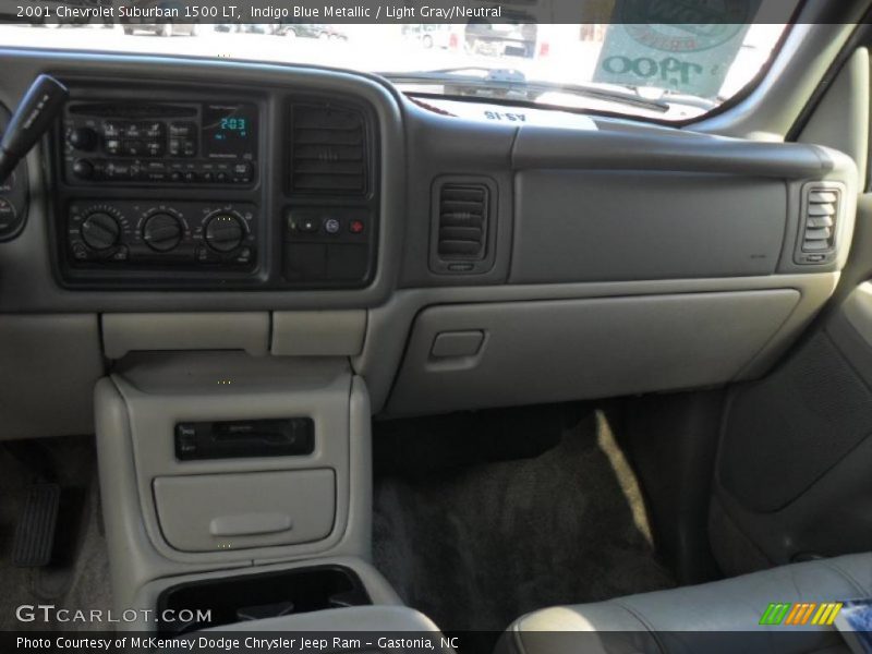 Indigo Blue Metallic / Light Gray/Neutral 2001 Chevrolet Suburban 1500 LT